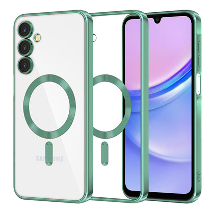 MagSafe Case for Samsung Galaxy A15 5G A156 / A15 A155, Techsuit, Luxury Crystal, Light Green