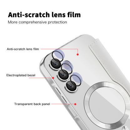 Θήκη MagSafe για Samsung Galaxy A15 5G A156 / A15 A155, Techsuit, SmartMag Book, Γκρι