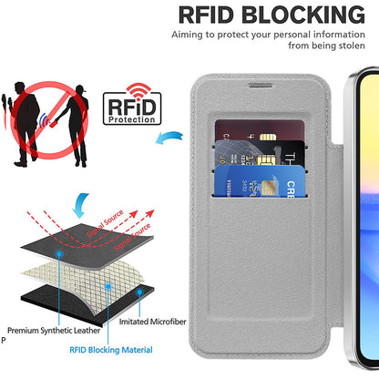 Θήκη MagSafe για Samsung Galaxy A15 5G A156 / A15 A155, Techsuit, SmartMag Book, Γκρι