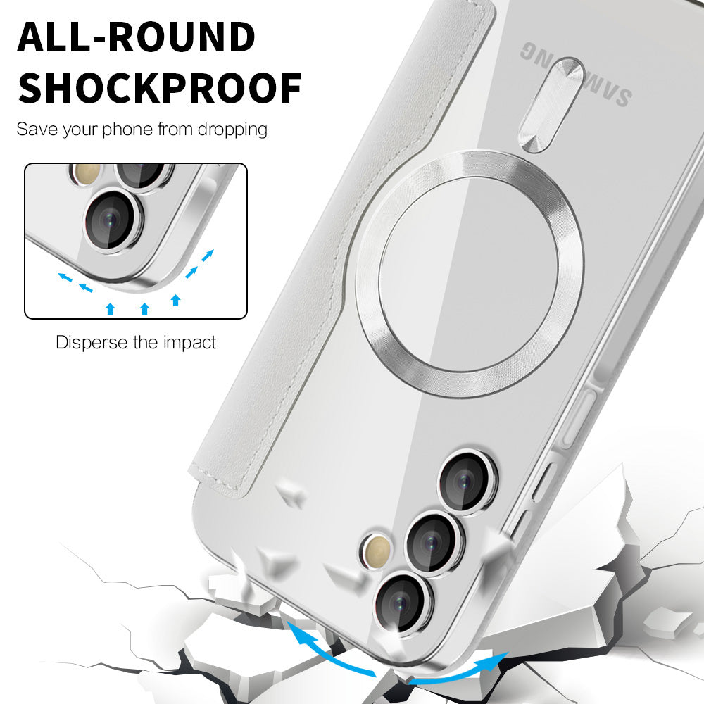 Θήκη MagSafe για Samsung Galaxy A15 5G A156 / A15 A155, Techsuit, SmartMag Book, Γκρι