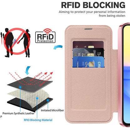 Θήκη MagSafe για Samsung Galaxy A15 5G A156 / A15 A155, Techsuit, SmartMag Book, Ροζ