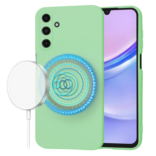 Θήκη MagSafe για Samsung Galaxy A15 A155, Techsuit, SoftFlex, Ανοιχτό Πράσινο