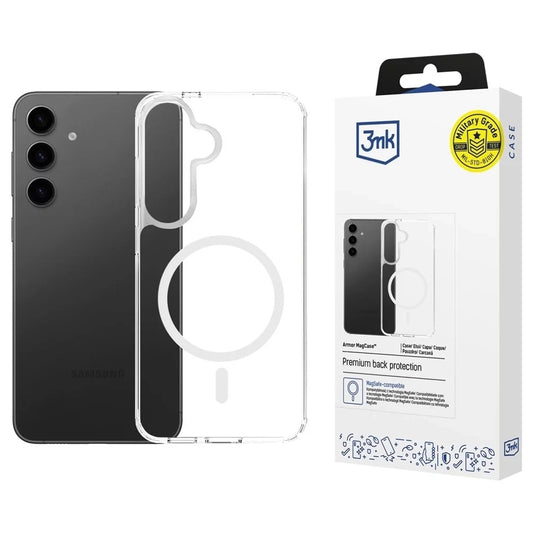 Θήκη MagSafe για Samsung Galaxy A16 5G A166 / A16 4G A165, 3MK, Armor MagCase, Διαφανής