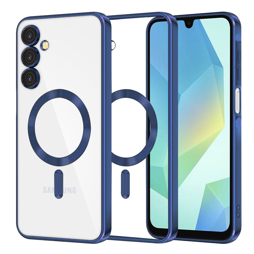 Θήκη MagSafe για Samsung Galaxy A16 5G A166 / A16 4G A165, Techsuit, Luxury Crystal, Σκούρο Μπλε