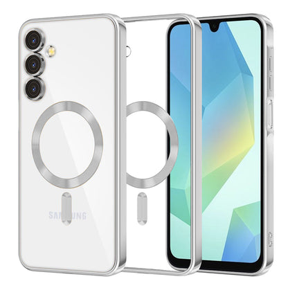 MagSafe Case for Samsung Galaxy A16 5G A166 / A16 4G A165, Techsuit, Luxury Crystal, Silver