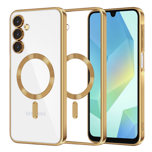 Θήκη MagSafe για Samsung Galaxy A16 5G A166 / A16 4G A165, Techsuit, Luxury Crystal, Χρυσή