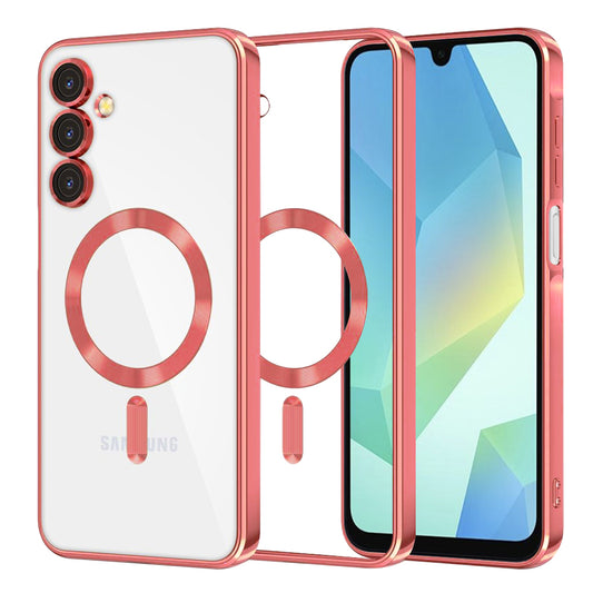 Θήκη MagSafe για Samsung Galaxy A16 5G A166 / A16 4G A165, Techsuit, Luxury Crystal, Κόκκινο