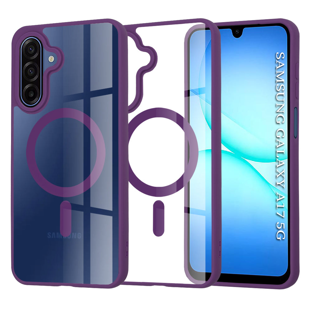 Θήκη MagSafe για Samsung Galaxy A17 4G / A17 5G, Techsuit, Pro, Μωβ