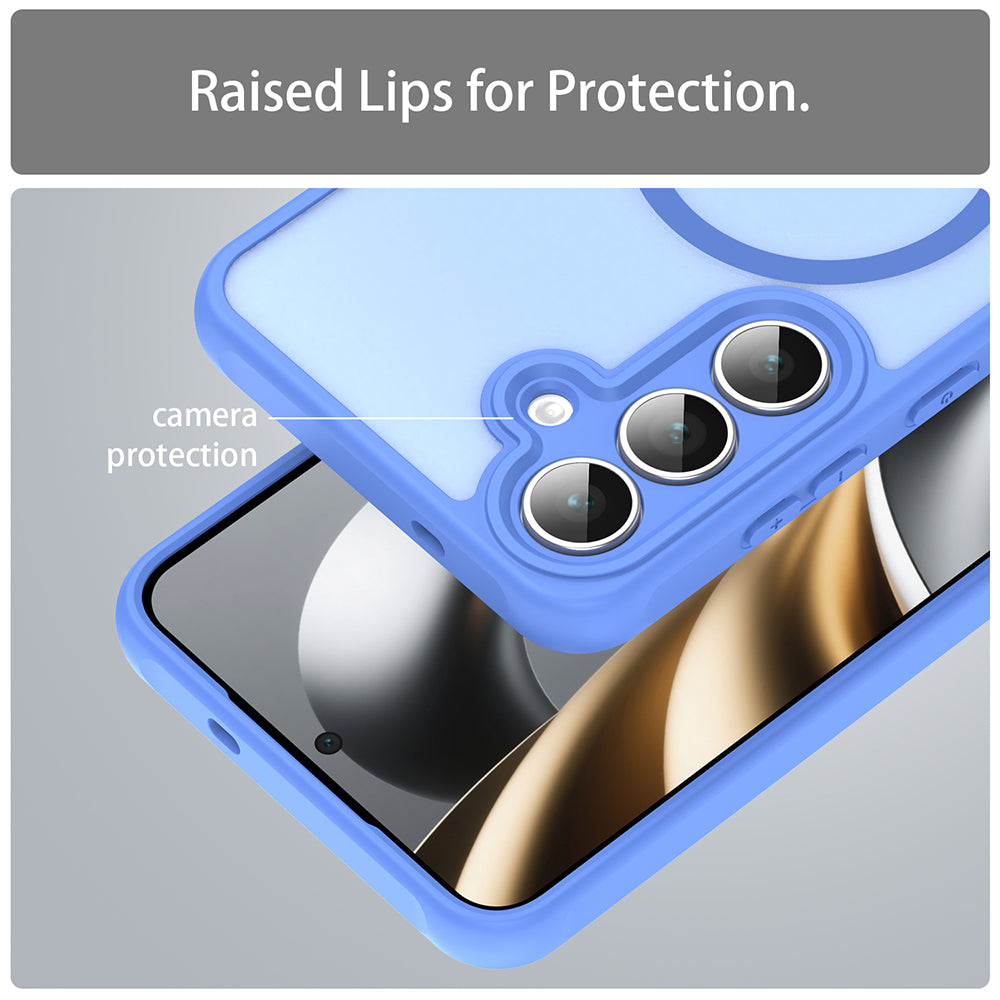 MagSafe Case for Samsung Galaxy A17 5G, Techsuit, HaloFrost II, Blue