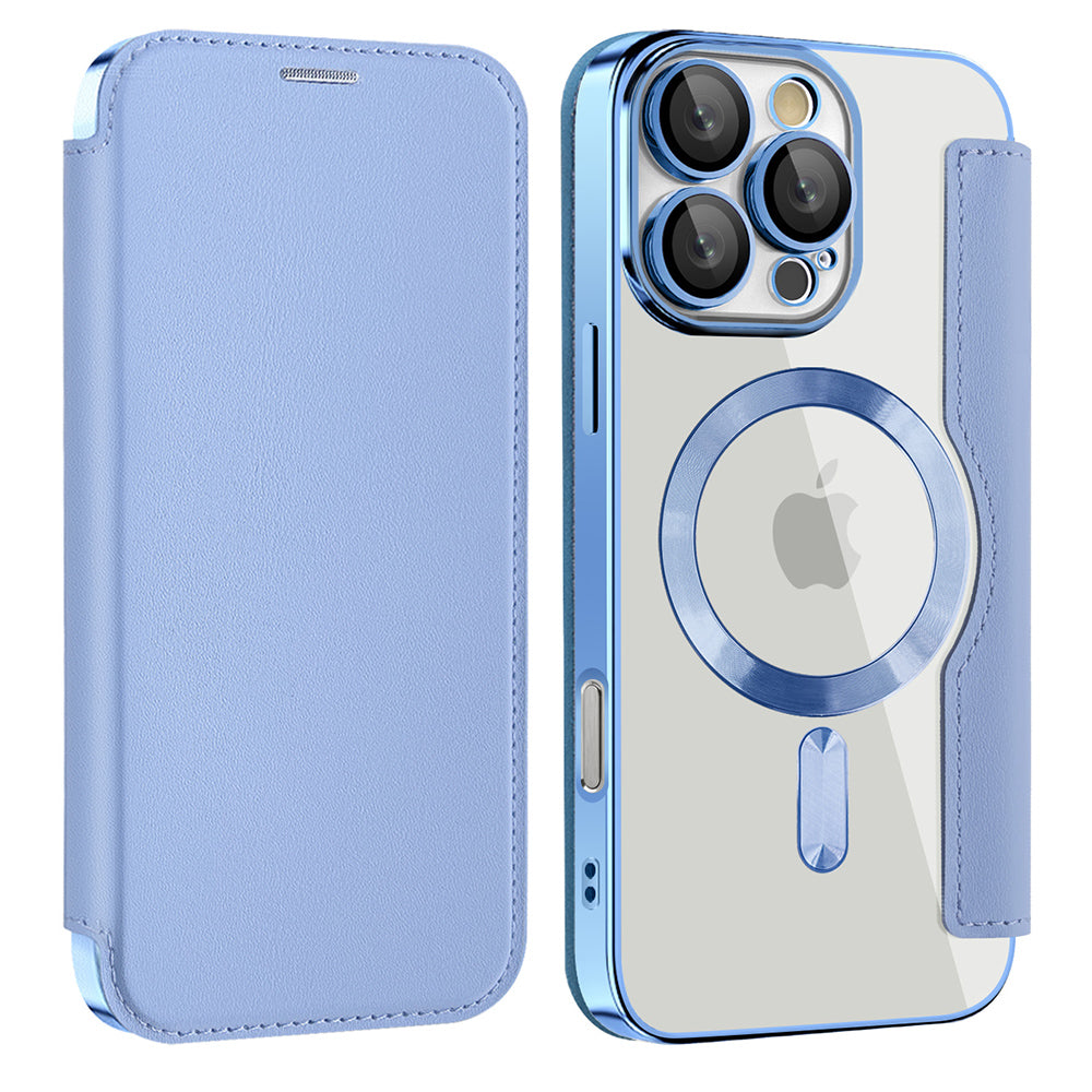 Θήκη MagSafe για Samsung Galaxy A17 5G, Techsuit, SmartMag Book, Μπλε