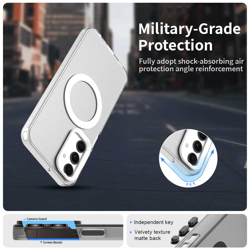 Θήκη MagSafe για Samsung Galaxy A25 A256, Techsuit, CandyCase, Λευκό