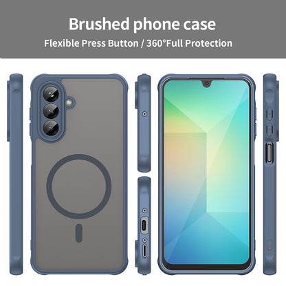 MagSafe Case for Samsung Galaxy A26 A266, Techsuit, HaloFrost II, Navy Blue