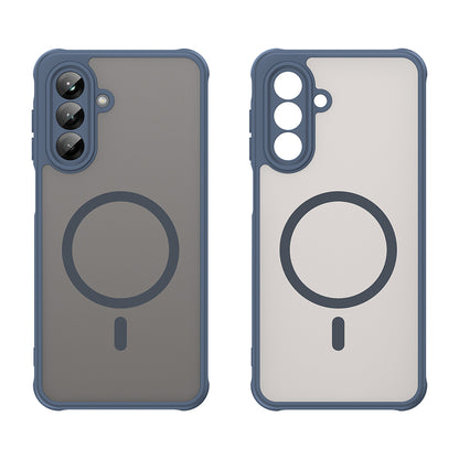 MagSafe Case for Samsung Galaxy A26 A266, Techsuit, HaloFrost II, Navy Blue