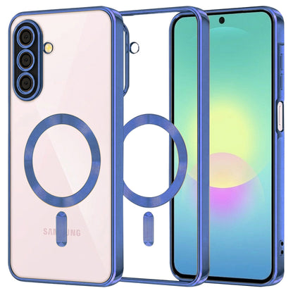 MagSafe Case for Samsung Galaxy A27 5G, Techsuit, Luxury Crystal, Dark Blue