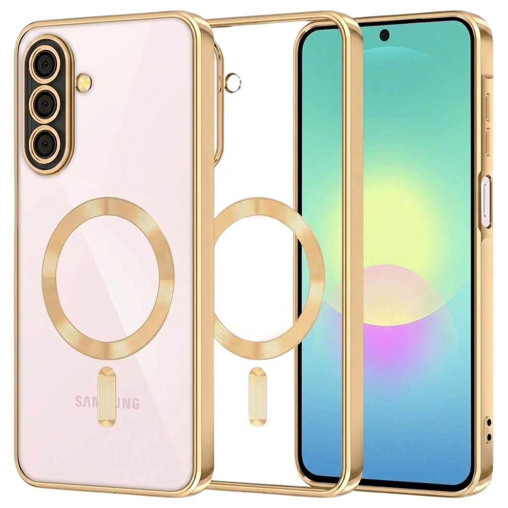 MagSafe Case for Samsung Galaxy A27 5G, Techsuit, Luxury Crystal, Gold