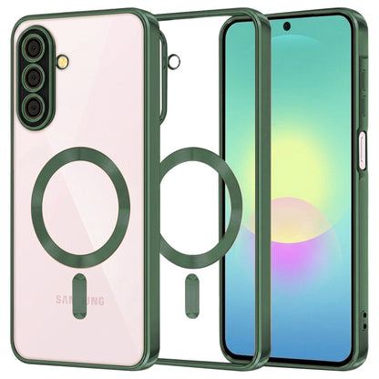 MagSafe Case for Samsung Galaxy A27 5G, Techsuit, Luxury Crystal, Dark Green