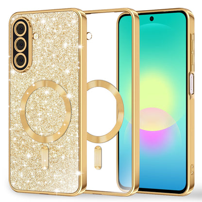 MagSafe Case for Samsung Galaxy A27 5G, Techsuit, Luxury Glitter, Gold