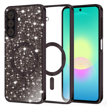 MagSafe Case for Samsung Galaxy A27 5G, Techsuit, Luxury Glitter, Black