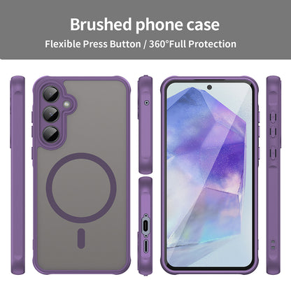 Θήκη MagSafe για Samsung Galaxy A35 5G A356, Techsuit, HaloFrost II, Μωβ