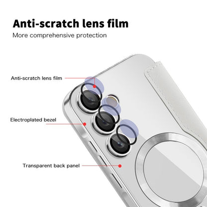 Θήκη MagSafe για Samsung Galaxy A35 5G A356, Techsuit, SmartMag Book, Γκρι
