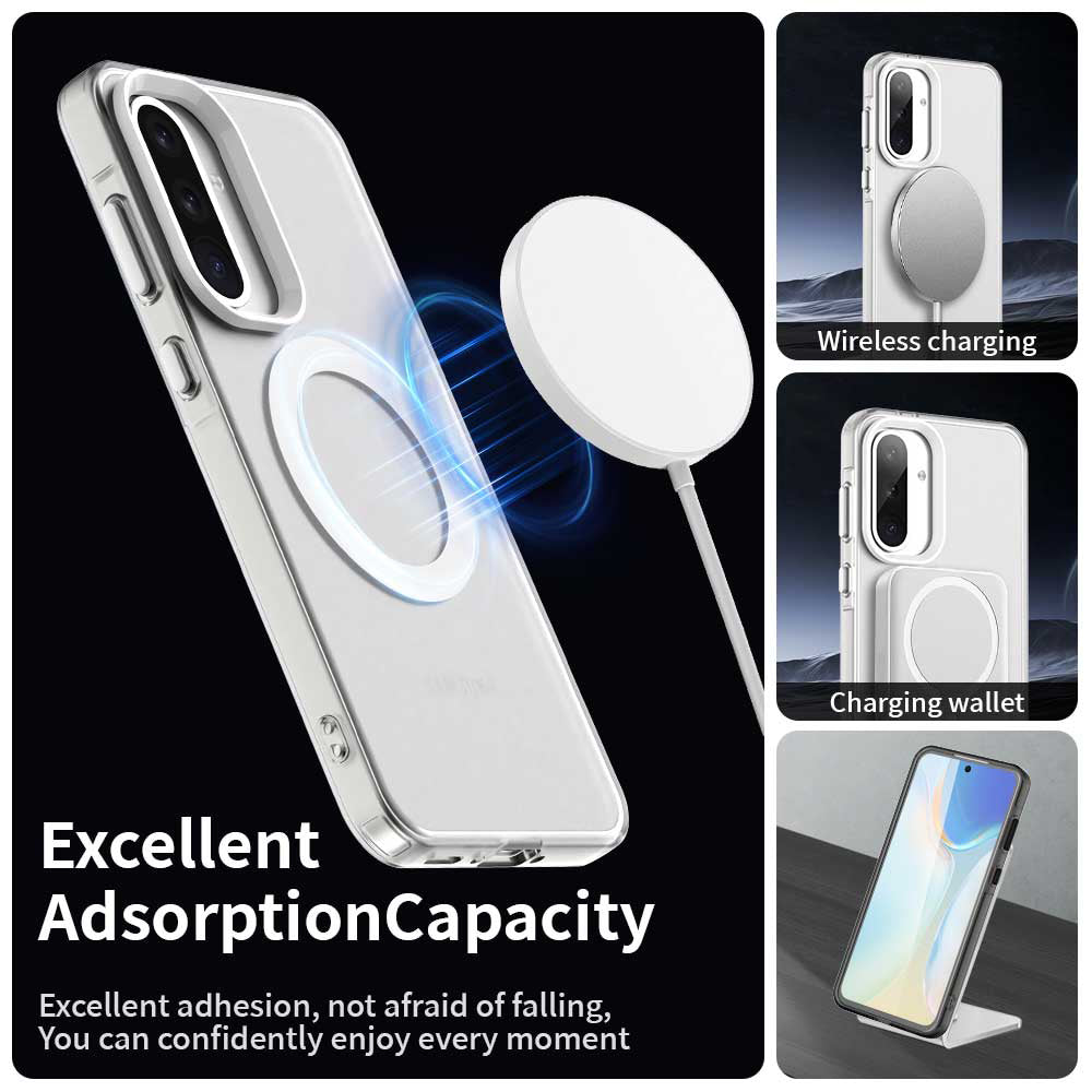 MagSafe Case for Samsung Galaxy A36 A366, Techsuit, CandyCase, White