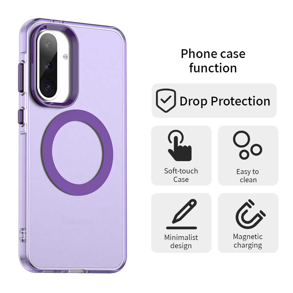 Θήκη MagSafe για Samsung Galaxy A36 A366, Techsuit, CandyCase, Μωβ