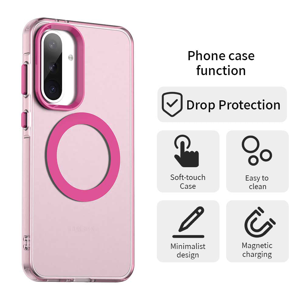 Θήκη MagSafe για Samsung Galaxy A36 A366, Techsuit, CandyCase, Ροζ