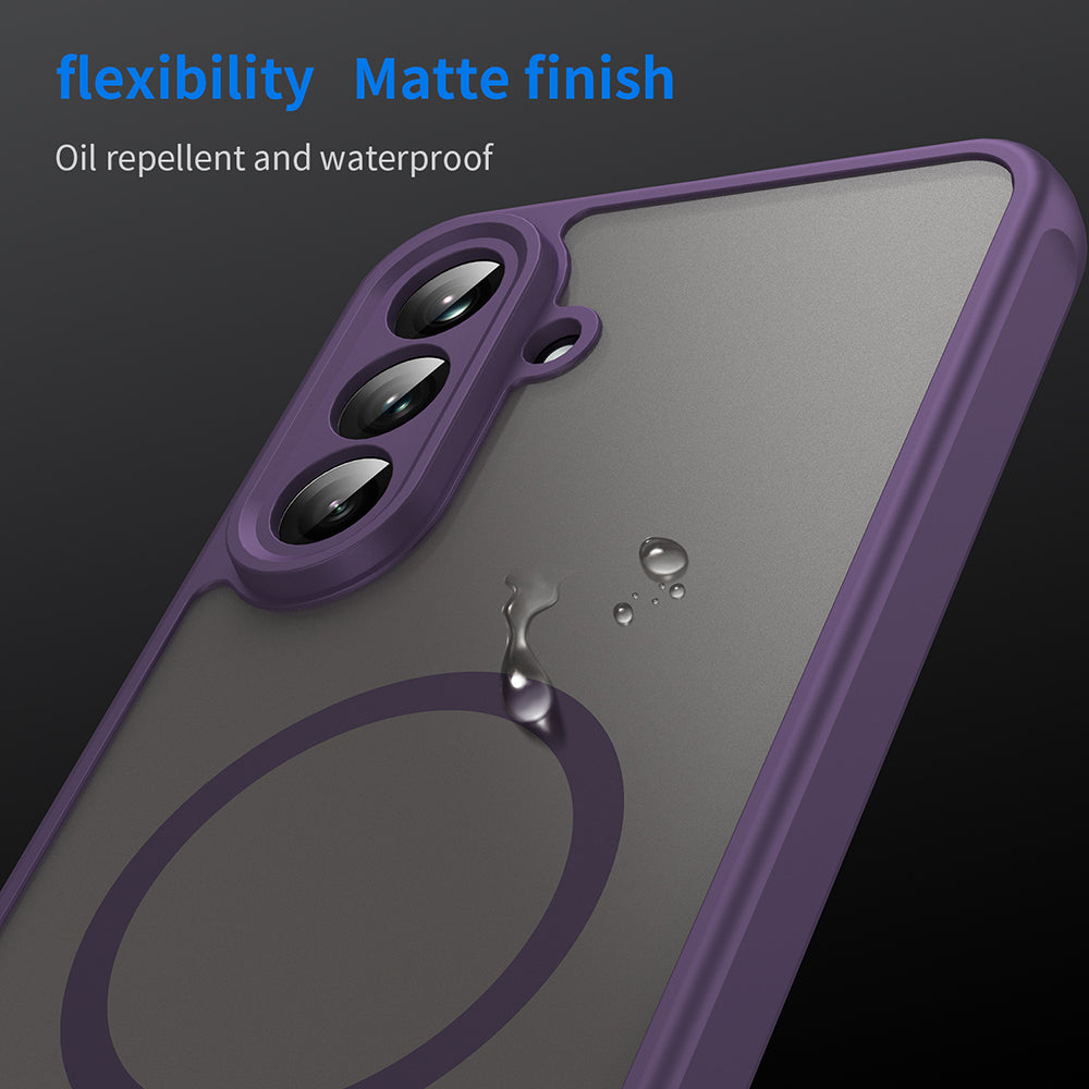MagSafe Case for Samsung Galaxy A36 A366, Techsuit, HaloFrost II, Purple