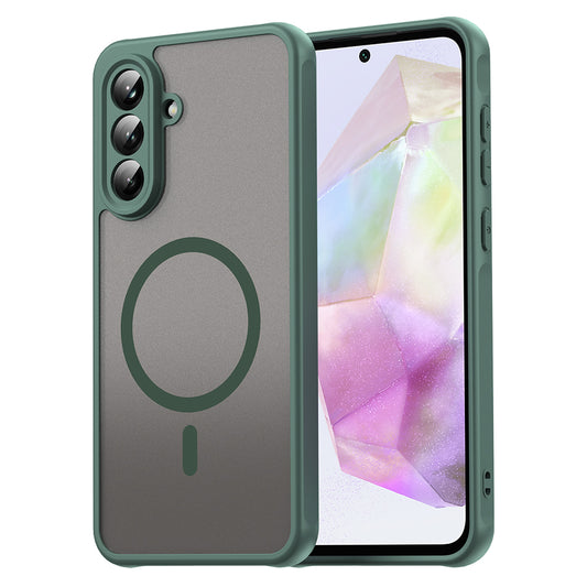 Θήκη MagSafe για Samsung Galaxy A36 A366, Techsuit, HaloFrost II, Πράσινο
