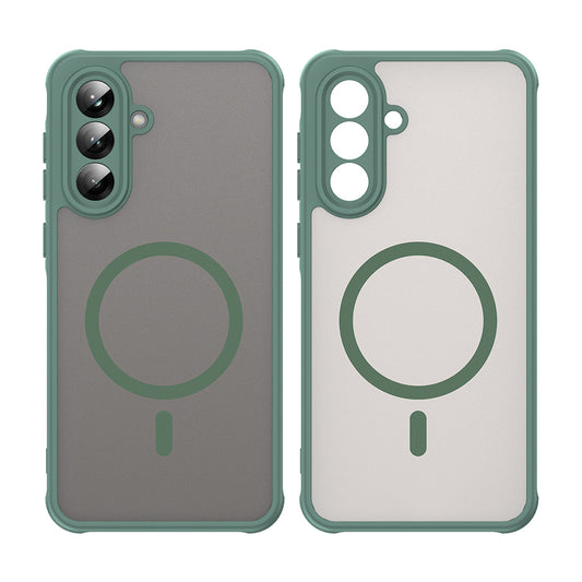 Θήκη MagSafe για Samsung Galaxy A36 A366, Techsuit, HaloFrost II, Πράσινο