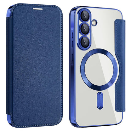 Θήκη MagSafe για Samsung Galaxy A36 A366, Techsuit, SmartMag Book, Μπλε