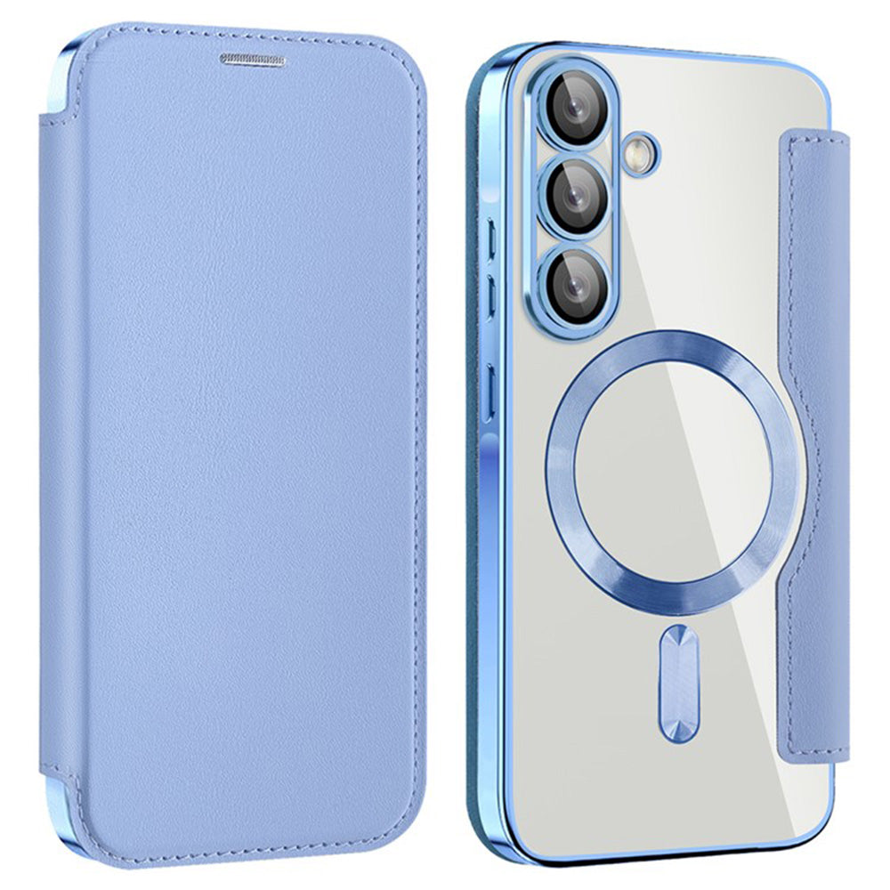 Θήκη MagSafe για Samsung Galaxy A36 A366, Techsuit, SmartMag Book, Μπλε
