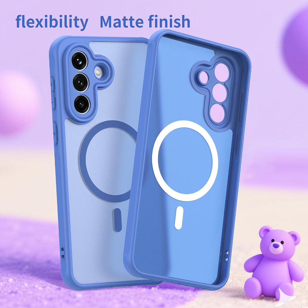 MagSafe Case for Samsung Galaxy A37 5G, Techsuit, HaloFrost II, Blue