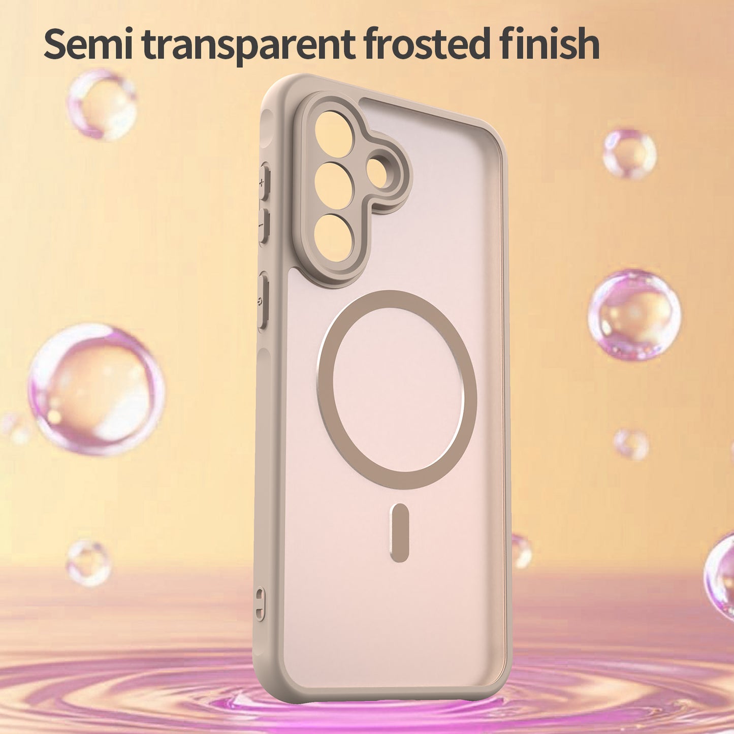 Θήκη MagSafe για Samsung Galaxy A37 5G, Techsuit, HaloFrost II, Χρυσή