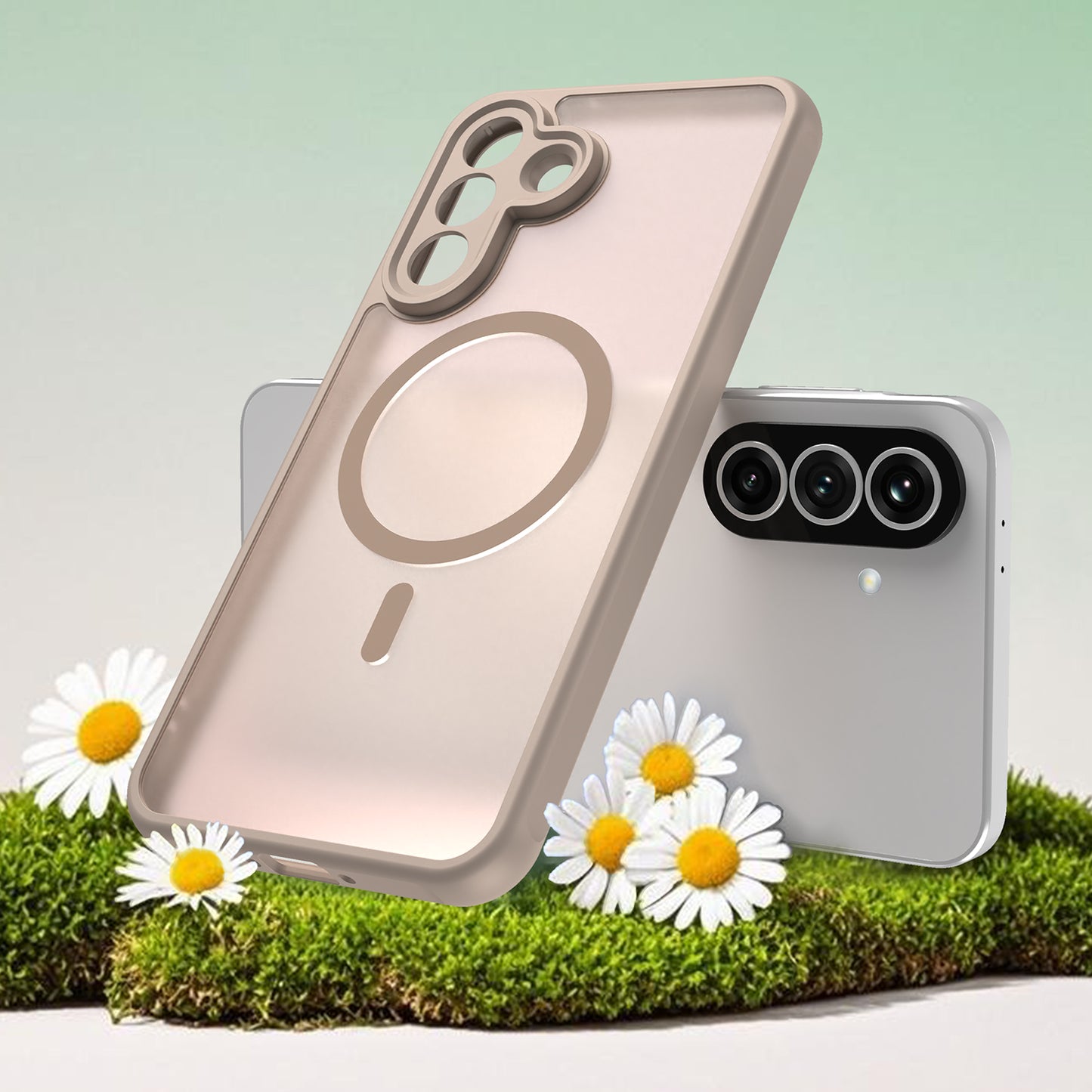 Θήκη MagSafe για Samsung Galaxy A37 5G, Techsuit, HaloFrost II, Χρυσή