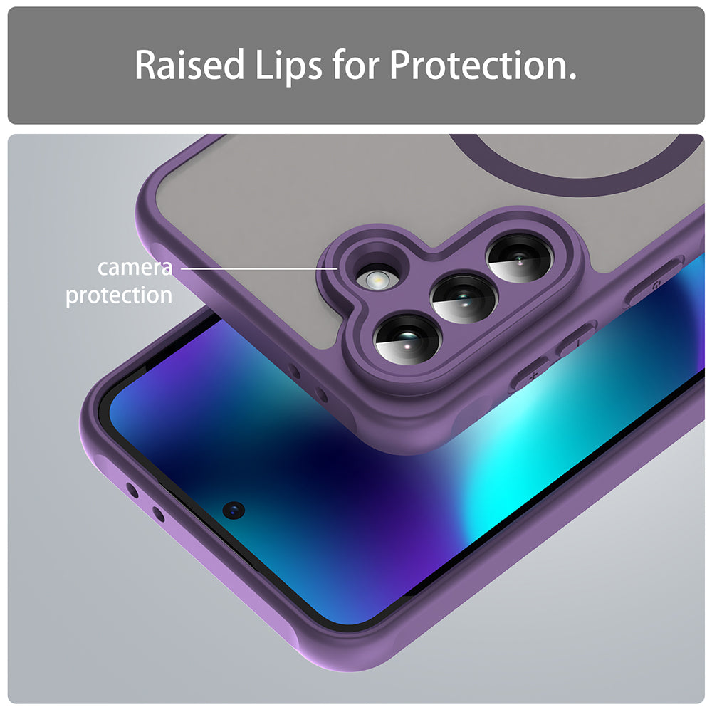 Θήκη MagSafe για Samsung Galaxy A37 5G, Techsuit, HaloFrost II, Μωβ