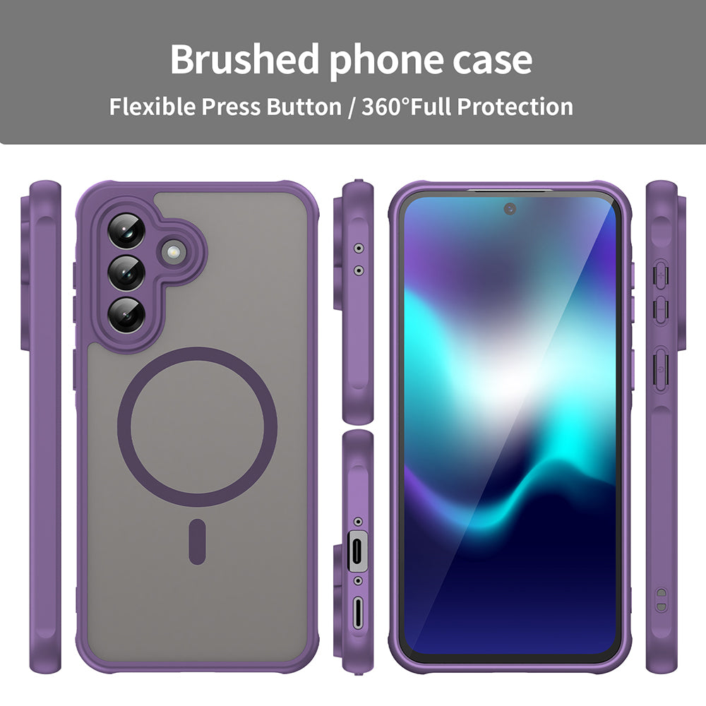 Θήκη MagSafe για Samsung Galaxy A37 5G, Techsuit, HaloFrost II, Μωβ