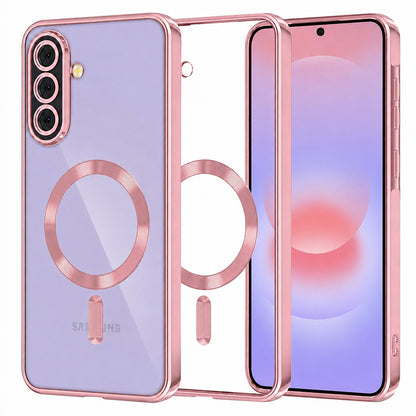 Θήκη MagSafe για Samsung Galaxy A37 5G, Techsuit, Luxury Crystal, Ροζ