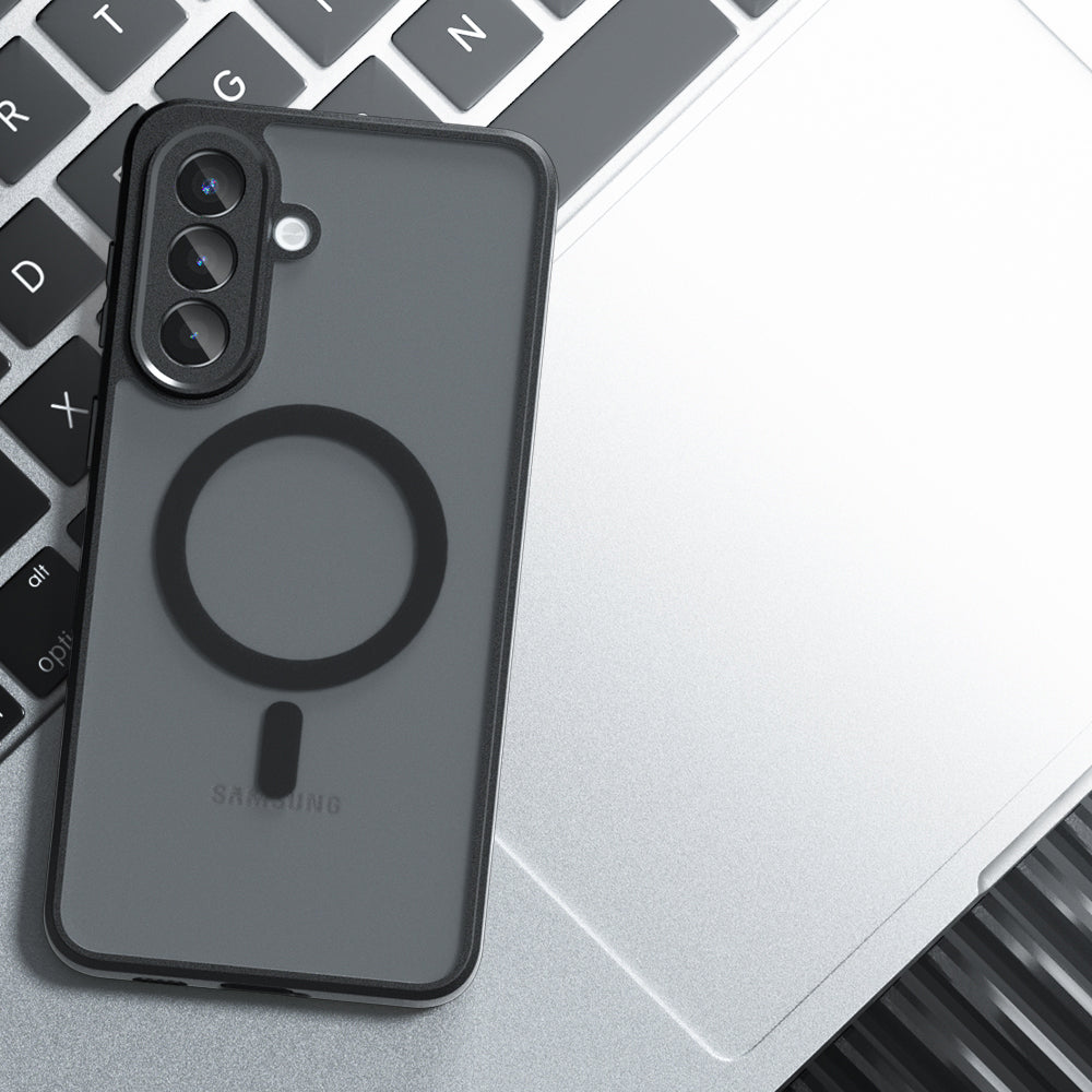 Θήκη MagSafe για Samsung Galaxy A37 5G, Techsuit, PureFrost, Ματ Μαύρη