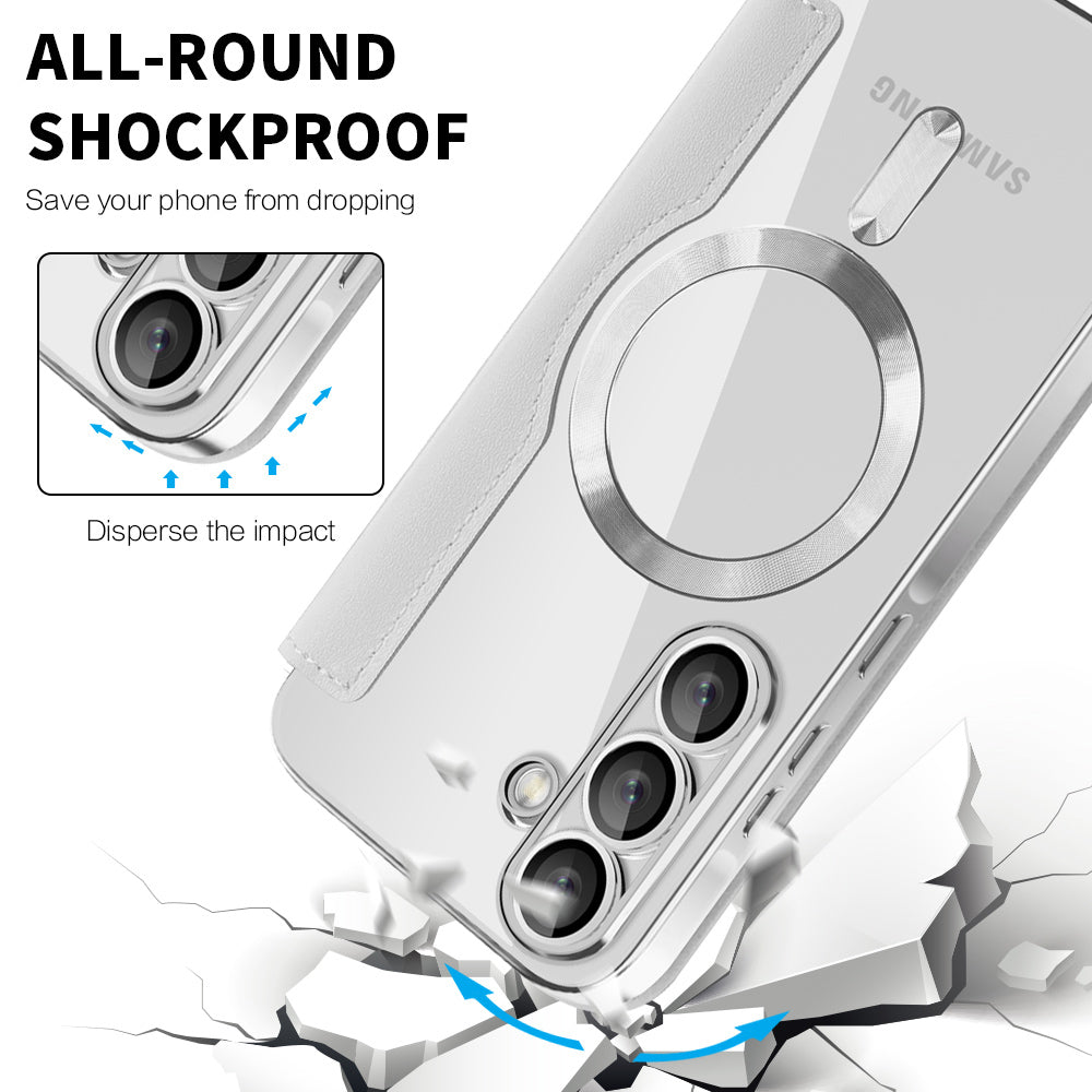 Θήκη MagSafe για Samsung Galaxy A37 5G, Techsuit, SmartMag Book, Γκρι