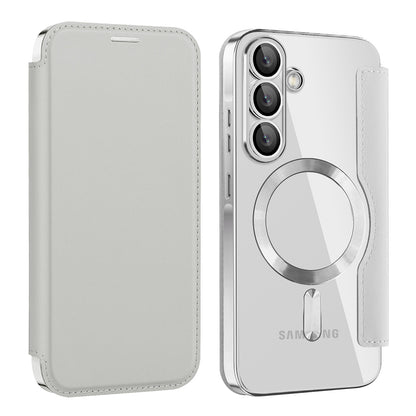 Θήκη MagSafe για Samsung Galaxy A37 5G, Techsuit, SmartMag Book, Γκρι