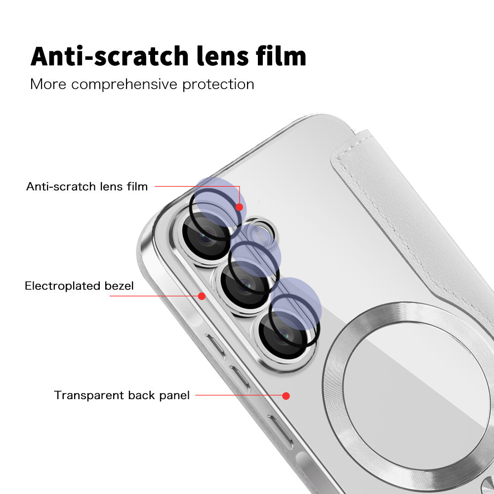 Θήκη MagSafe για Samsung Galaxy A37 5G, Techsuit, SmartMag Book, Γκρι