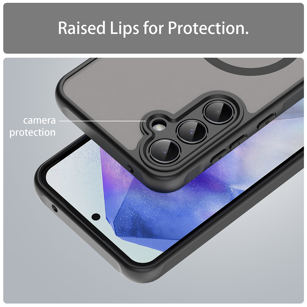 Θήκη MagSafe για Samsung Galaxy A55 5G A556, Techsuit, HaloFrost II, Μαύρο
