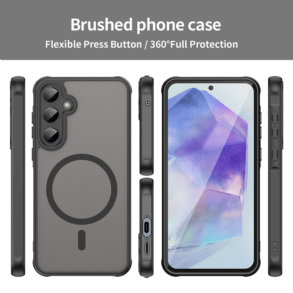 Θήκη MagSafe για Samsung Galaxy A55 5G A556, Techsuit, HaloFrost II, Μαύρο