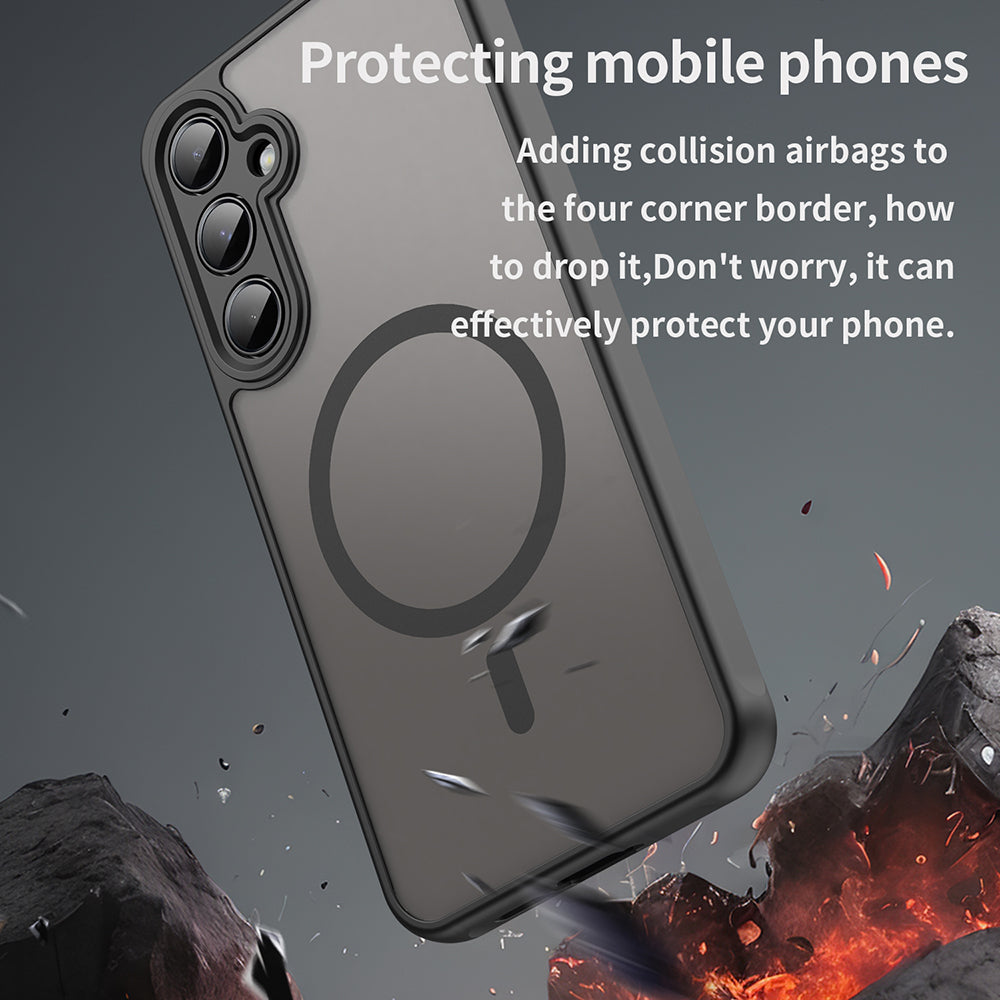 Θήκη MagSafe για Samsung Galaxy A55 5G A556, Techsuit, HaloFrost II, Μαύρο