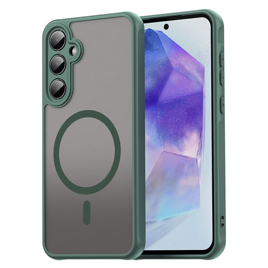 Θήκη MagSafe για Samsung Galaxy A55 5G A556, Techsuit, HaloFrost II, Πράσινο