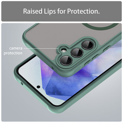 Θήκη MagSafe για Samsung Galaxy A55 5G A556, Techsuit, HaloFrost II, Πράσινο