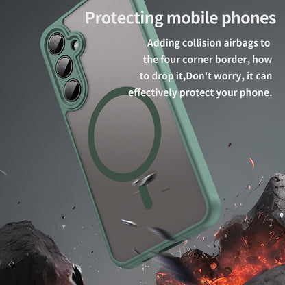 Θήκη MagSafe για Samsung Galaxy A55 5G A556, Techsuit, HaloFrost II, Πράσινο