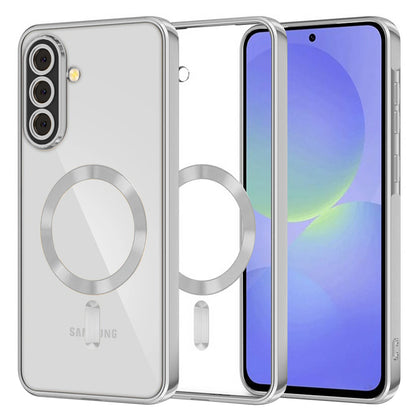 Θήκη MagSafe για Samsung Galaxy A56 A566 / A36 A366, Techsuit, Luxury Crystal, Ασημί