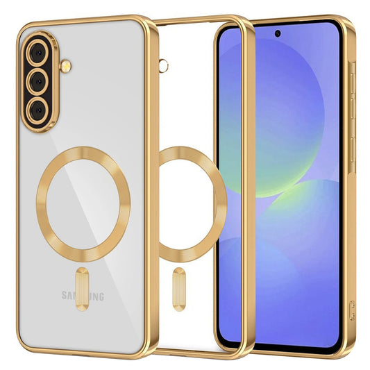 Θήκη MagSafe για Samsung Galaxy A56 A566 / A36 A366, Techsuit, Luxury Crystal, Χρυσή